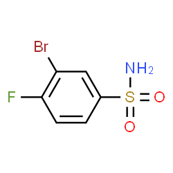ChemSpider 2D Image | 3-Bromo-4-fluorobenzenesulfonamide | C6H5BrFNO2S