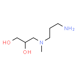 ChemSpider 2D Image | 3-[(3-Aminopropyl)(methyl)amino]-1,2-propanediol | C7H18N2O2