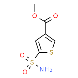 ChemSpider 2D Image | Methyl 5-sulfamoyl-3-thiophenecarboxylate | C6H7NO4S2