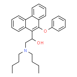 ChemSpider 2D Image | 2-(Dibutylamino)-1-(10-phenoxy-9-phenanthryl)ethanol | C30H35NO2