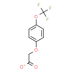 ChemSpider 2D Image | [4-(Trifluoromethoxy)phenoxy]acetate | C9H6F3O4