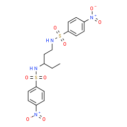 ChemSpider 2D Image | N,N'-1,3-Pentanediylbis(4-nitrobenzenesulfonamide) | C17H20N4O8S2