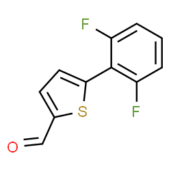 ChemSpider 2D Image | 5-(2,6-Difluorophenyl)-2-thiophenecarbaldehyde | C11H6F2OS