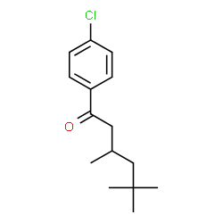 ChemSpider 2D Image | 1-(4-Chlorophenyl)-3,5,5-trimethyl-1-hexanone | C15H21ClO