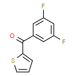 ChemSpider 2D Image | (3,5-Difluorophenyl)(2-thienyl)methanone | C11H6F2OS