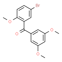 ChemSpider 2D Image | (5-Bromo-2-methoxyphenyl)(3,5-dimethoxyphenyl)methanone | C16H15BrO4