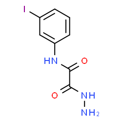 ChemSpider 2D Image | 2-Hydrazino-N-(3-iodophenyl)-2-oxoacetamide | C8H8IN3O2