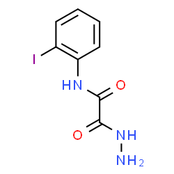 ChemSpider 2D Image | 2-Hydrazino-N-(2-iodophenyl)-2-oxoacetamide | C8H8IN3O2