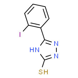 ChemSpider 2D Image | 5-(2-Iodophenyl)-4H-1,2,4-triazole-3-thiol | C8H6IN3S