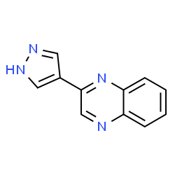 ChemSpider 2D Image | 2-(1H-Pyrazol-4-yl)quinoxaline | C11H8N4