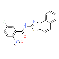 ChemSpider 2D Image | 5-Chloro-N-(naphtho[1,2-d][1,3]thiazol-2-yl)-2-nitrobenzamide | C18H10ClN3O3S