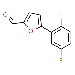 ChemSpider 2D Image | 5-(2,5-Difluorophenyl)-2-furaldehyde | C11H6F2O2