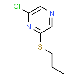 ChemSpider 2D Image | 2-Chloro-6-(propylthio)pyrazine | C7H9ClN2S