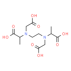 ChemSpider 2D Image | 2,2'-{1,2-Ethanediylbis[(carboxymethyl)imino]}dipropanoic acid | C12H20N2O8
