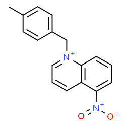 ChemSpider 2D Image | 1-(4-Methylbenzyl)-5-nitroquinolinium | C17H15N2O2