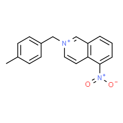 ChemSpider 2D Image | 2-(4-Methylbenzyl)-5-nitroisoquinolinium | C17H15N2O2
