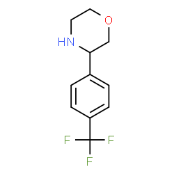 ChemSpider 2D Image | 3-[4-(Trifluoromethyl)phenyl]morpholine | C11H12F3NO