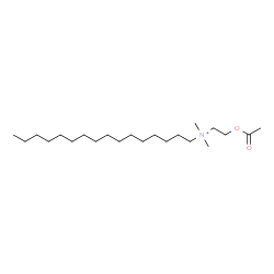 ChemSpider 2D Image | N-(2-Acetoxyethyl)-N,N-dimethyl-1-hexadecanaminium | C22H46NO2
