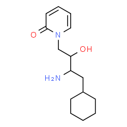ChemSpider 2D Image | 1-(3-Amino-4-cyclohexyl-2-hydroxybutyl)-2(1H)-pyridinone | C15H24N2O2