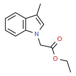 ChemSpider 2D Image | Ethyl (3-methyl-1H-indol-1-yl)acetate | C13H15NO2