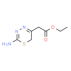 ChemSpider 2D Image | Ethyl (2-amino-6H-1,3,4-thiadiazin-5-yl)acetate | C7H11N3O2S