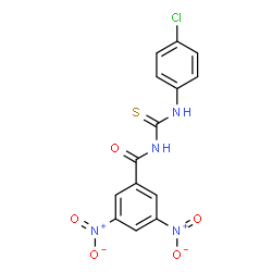 ChemSpider 2D Image | N-[(4-Chlorophenyl)carbamothioyl]-3,5-dinitrobenzamide | C14H9ClN4O5S