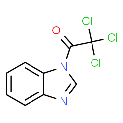 ChemSpider 2D Image | 1-(1H-Benzimidazol-1-yl)-2,2,2-trichloroethanone | C9H5Cl3N2O