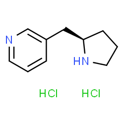 ChemSpider 2D Image | 3-[(2R)-2-Pyrrolidinylmethyl]pyridine dihydrochloride | C10H16Cl2N2
