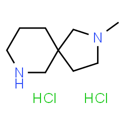 ChemSpider 2D Image | 2-methyl-2,7-diazaspiro[4.5]decane dihydrochloride | C9H20Cl2N2