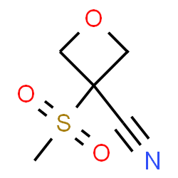 ChemSpider 2D Image | 3-(Methylsulfonyl)-3-oxetanecarbonitrile | C5H7NO3S