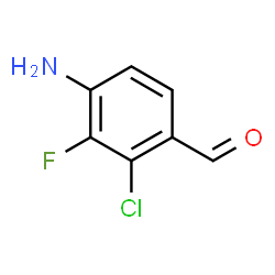 ChemSpider 2D Image | 4-Amino-2-chloro-3-fluorobenzaldehyde | C7H5ClFNO