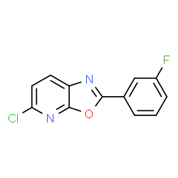 ChemSpider 2D Image | 5-Chloro-2-(3-fluorophenyl)[1,3]oxazolo[5,4-b]pyridine | C12H6ClFN2O