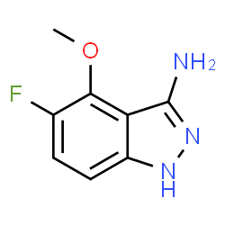 ChemSpider 2D Image | 5-Fluoro-4-methoxy-1H-indazol-3-amine | C8H8FN3O