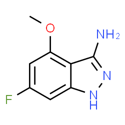ChemSpider 2D Image | 6-Fluoro-4-methoxy-1H-indazol-3-amine | C8H8FN3O
