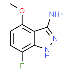 ChemSpider 2D Image | 7-Fluoro-4-methoxy-1H-indazol-3-amine | C8H8FN3O