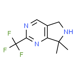 ChemSpider 2D Image | 7,7-Dimethyl-2-(trifluoromethyl)-6,7-dihydro-5H-pyrrolo[3,4-d]pyrimidine | C9H10F3N3