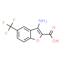 ChemSpider 2D Image | 3-Amino-5-(trifluoromethyl)-1-benzofuran-2-carboxylic acid | C10H6F3NO3