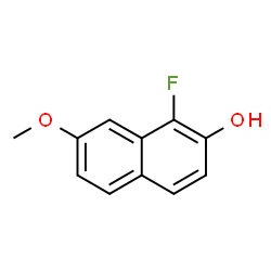 ChemSpider 2D Image | 1-Fluoro-7-methoxy-2-naphthol | C11H9FO2
