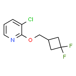 ChemSpider 2D Image | 3-Chloro-2-[(3,3-difluorocyclobutyl)methoxy]pyridine | C10H10ClF2NO