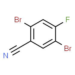 ChemSpider 2D Image | 2,5-Dibromo-4-fluorobenzonitrile | C7H2Br2FN