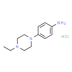 ChemSpider 2D Image | 4-(4-Ethyl-1-piperazinyl)aniline hydrochloride (1:1) | C12H20ClN3