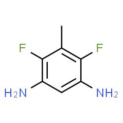 ChemSpider 2D Image | 4,6-Difluoro-5-methyl-1,3-benzenediamine | C7H8F2N2