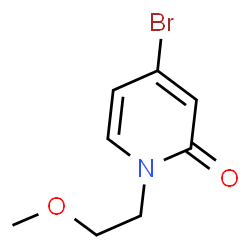 ChemSpider 2D Image | 4-Bromo-1-(2-methoxyethyl)-2(1H)-pyridinone | C8H10BrNO2