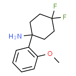 ChemSpider 2D Image | 4,4-Difluoro-1-(2-methoxyphenyl)cyclohexanamine | C13H17F2NO