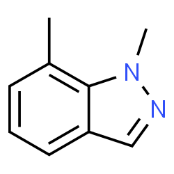 ChemSpider 2D Image | 1,7-Dimethyl-1H-indazole | C9H10N2