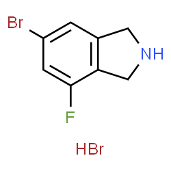 ChemSpider 2D Image | 6-Bromo-4-fluoroisoindoline hydrobromide | C8H8Br2FN