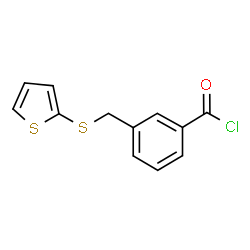 ChemSpider 2D Image | 3-[(2-Thienylsulfanyl)methyl]benzoyl chloride | C12H9ClOS2