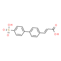ChemSpider 2D Image | (2E)-3-(4'-Sulfo-4-biphenylyl)acrylic acid | C15H12O5S