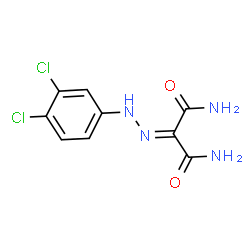 ChemSpider 2D Image | 2-[(3,4-Dichlorophenyl)hydrazono]malonamide | C9H8Cl2N4O2