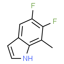 ChemSpider 2D Image | 5,6-Difluoro-7-methyl-1H-indole | C9H7F2N